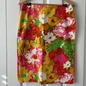 NWT Talbots floral Pencil skirt size 4